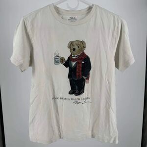 Big Kids Polo Ralph Lauren Cocoa Bear T-Shirt Size M 10-12